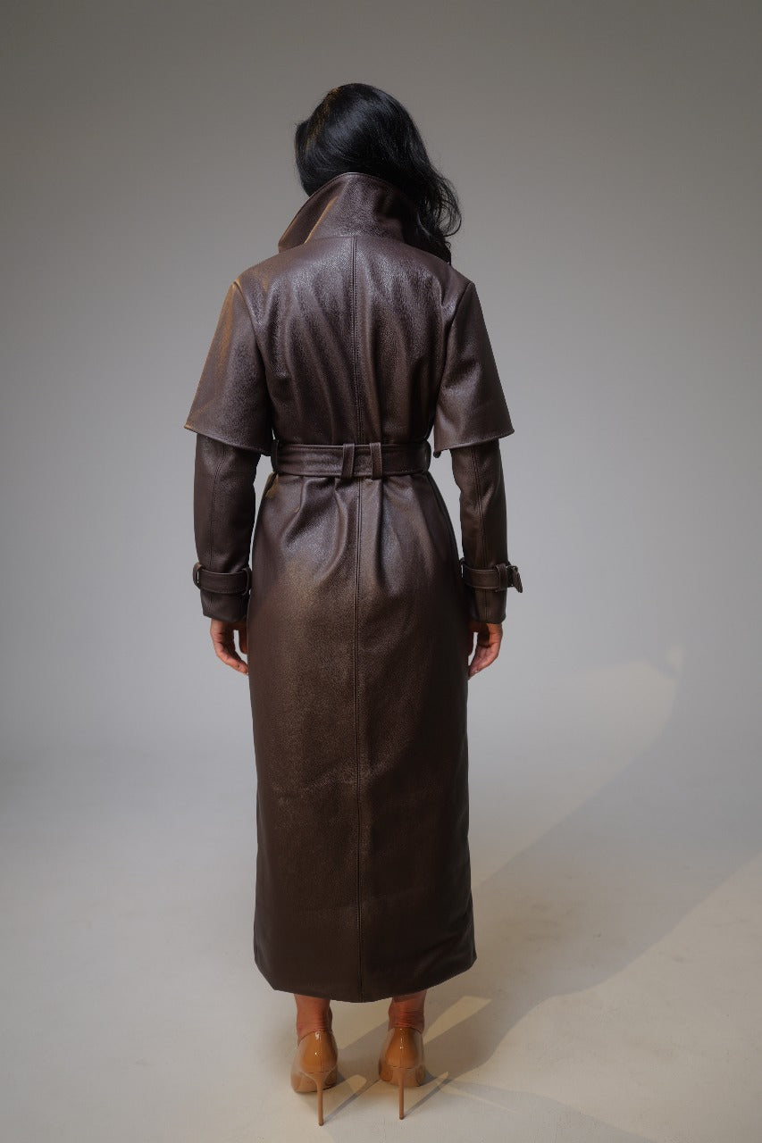 Leather Trench Coat