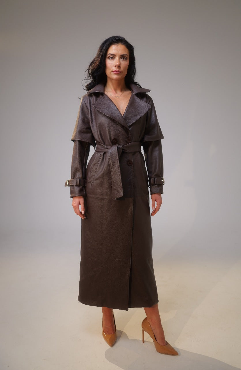 Leather Trench Coat