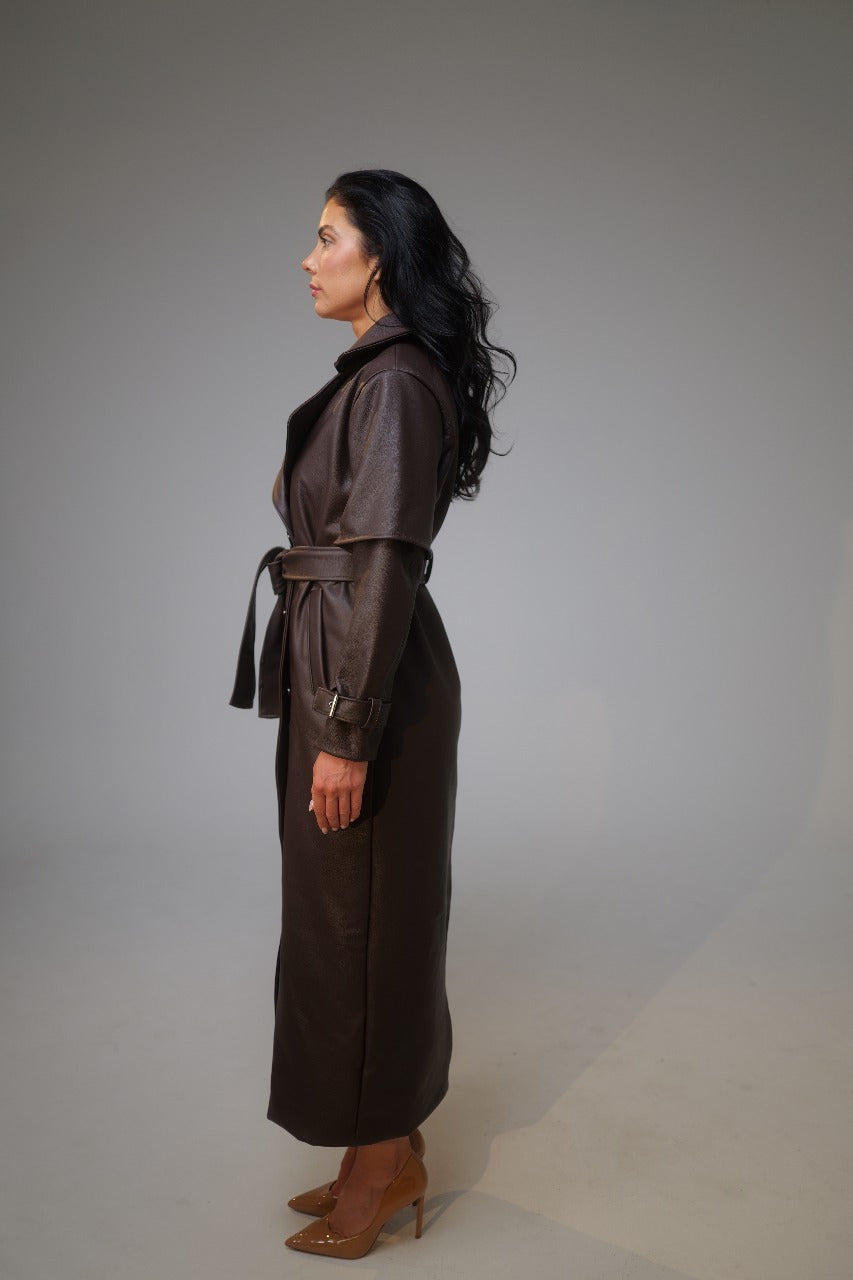 Leather Trench Coat